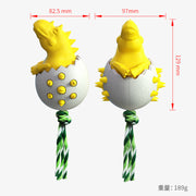 Jouet à mâcher pour chien en caoutchouc durable avec corde