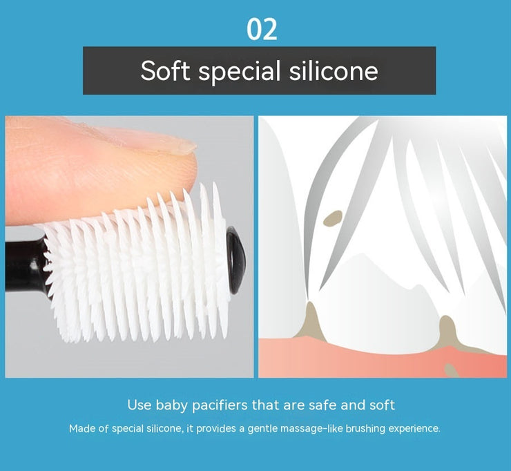 Brosse à dents 360° pour chien et chat avec dentifrice