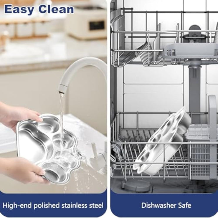 Gamelle Anti-Glouton en Acier Inoxydable - Chien Petite et Moyenne Taille