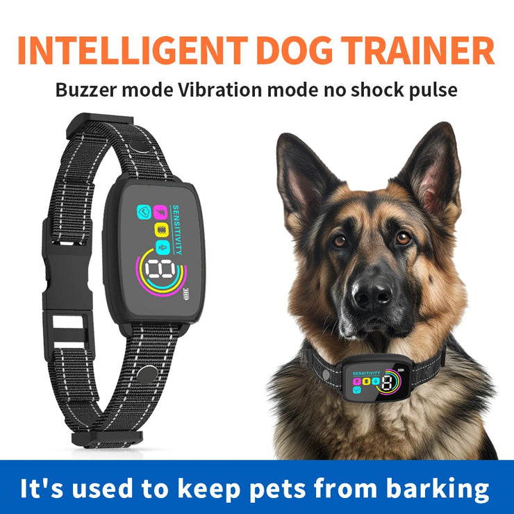 Collier anti-aboiement intelligent pour chien