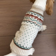 Pull Fairisle pour chien automne-hiver