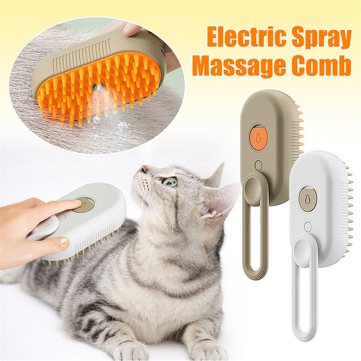Brosse Vapeur 3 en 1 Électrique - Toilettage Professionnel Chien et Chat