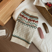 Pull Fairisle pour chien automne-hiver