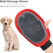 Gant de bain et toilettage pour animaux Brosse 2 en 1