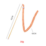 Canne à pêche pour chat avec peluche colorée