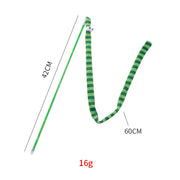 Canne à pêche pour chat avec peluche colorée