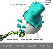 Jouet à mâcher pour chien en caoutchouc durable avec corde