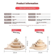 Jouet Tourniquet Interactif en Bois pour Chat - Stimulation Naturelle
