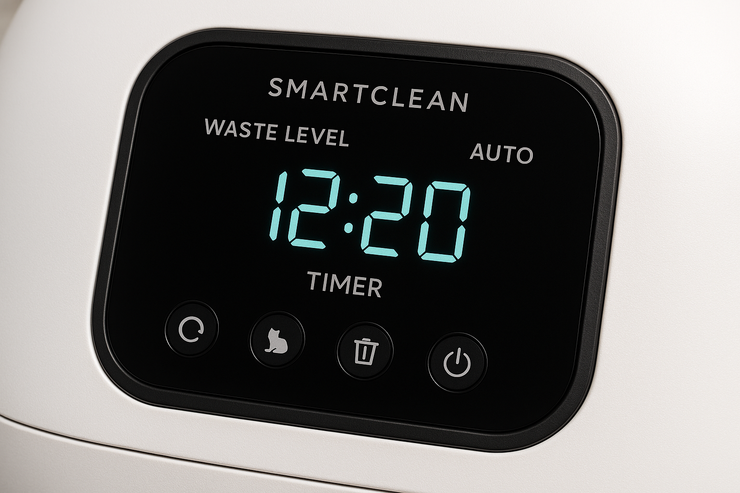 Gros plan sur l'écran digital