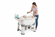 Baignoire Surélevée pour Chien - Station de Lavage Professionnelle Réglable en Hauteur