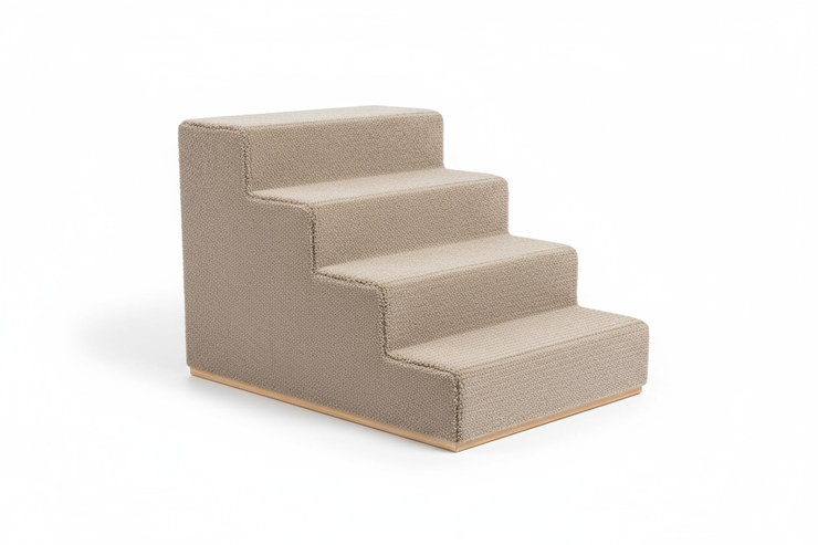 Escalier 3 Marches pour Chien et Chat - Antidérapant avec Revêtement Doux