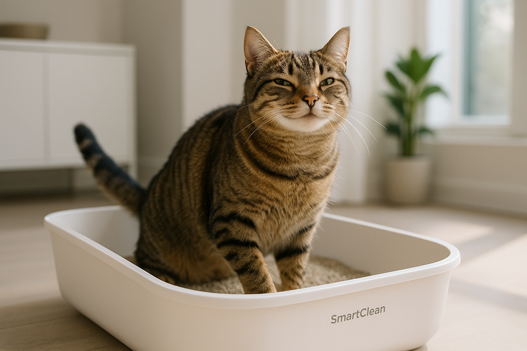 Photo lifestyle optimisée - Chat satisfait