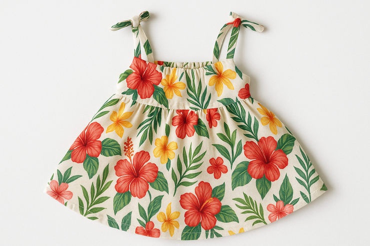 Robe fleurs tropicales